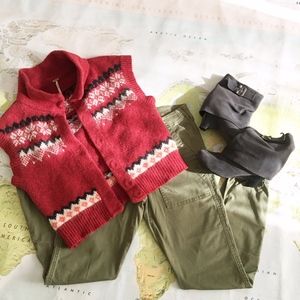 Free People Fair Isle Sweater/Cardigan Vest